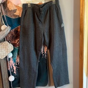 Men’s Heather Gray Reebok Sweatpants
